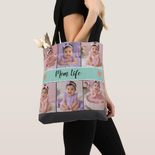 Tote Bag La vie de maman 6 Photo personnalisée 