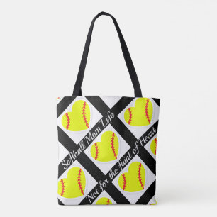 Tote Bag La vie de maman du base-ball : Pas pour le faible