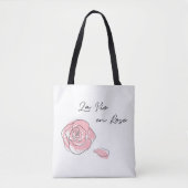 Tote Bag La Vie en Rose (Devant)