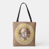 Tote Bag La vie est café aide (Dos)
