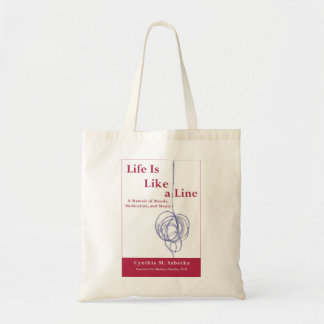 Tote Bag La vie est comme une ligne livre bipolaire