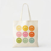 Tote Bag La vie est Cool heureux visage souriant Emoji (Devant)
