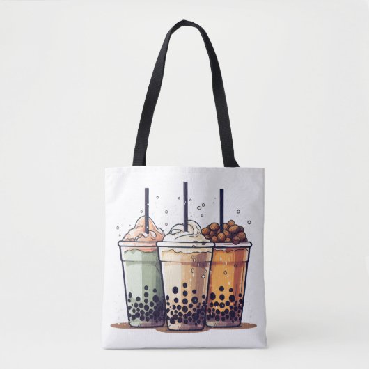 Tote Bag La vie est courte, buvez le boba (Devant)