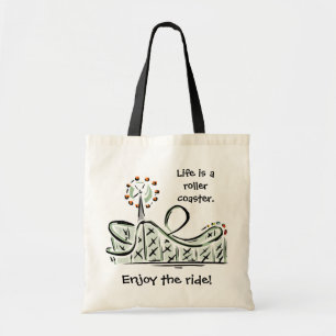 Tote Bag La vie est des montagnes russes. Appréciez le tou