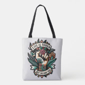 Tote Bag La vie est dure, vous aussi (Dos)