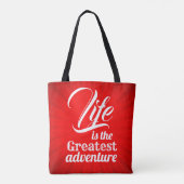 Tote Bag La vie est la plus grande aventure (Dos)