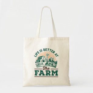 Tote Bag La Vie Est Meilleure À La Ferme