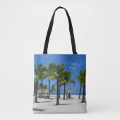 Tote Bag La vie est meilleure à la plage (Devant)