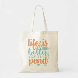 Tote Bag la vie est meilleure à l'étang