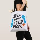 Tote Bag La vie est meilleure dans des bascules (De près)