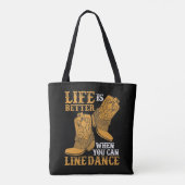Tote Bag La vie est meilleure quand on peut danser (Dos)