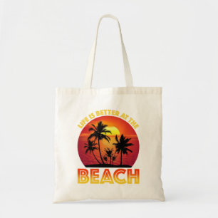 Tote Bag La Vie Est Mieux À La Plage