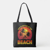 Tote Bag La Vie Est Mieux À La Plage (Dos)