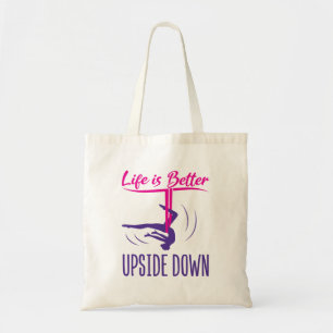 Tote Bag La Vie Est Mieux À L'Écart Du Yoga Aérien
