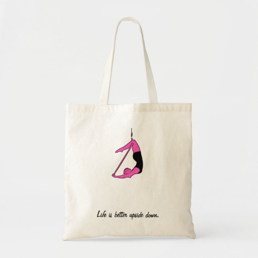 Tote Bag La vie est mieux à l'envers - lyra (Devant)