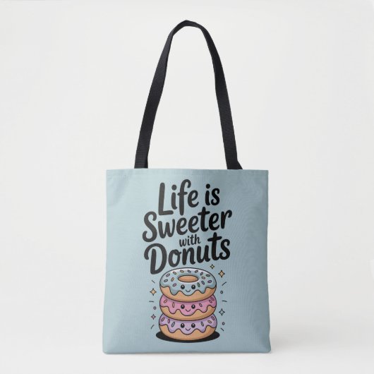 Tote Bag La Vie Est Plus Douce Avec Des Dents (Devant)