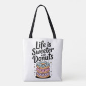 Tote Bag La Vie Est Plus Douce Avec Des Dents (Dos)