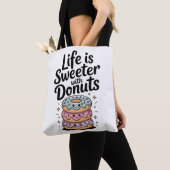 Tote Bag La Vie Est Plus Douce Avec Des Dents (De près)