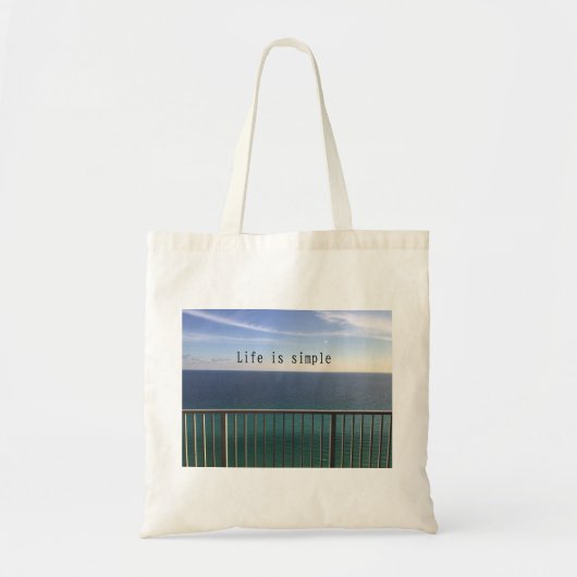 Tote Bag La vie est simple (Devant)