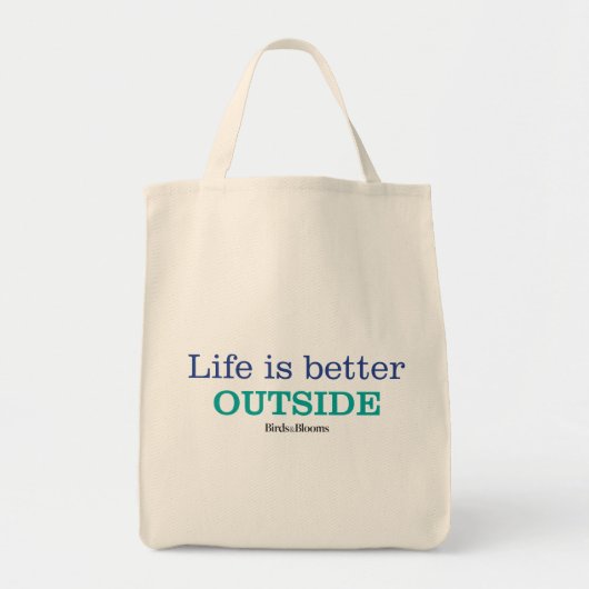 Tote Bag La vie est un meilleur extérieur (Devant)