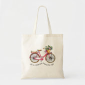 Tote Bag La vie est un voyage, apprécient le tour - (Devant)