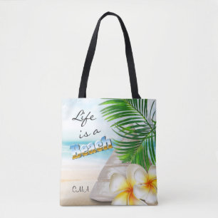 Tote Bag La vie est une plage - tropicale