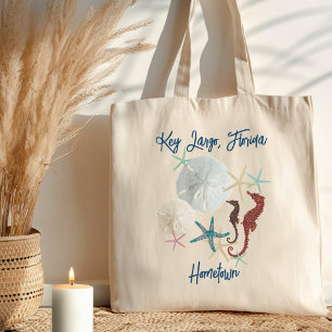 Tote Bag La vie marine Dollars de sable Floride Ville natal