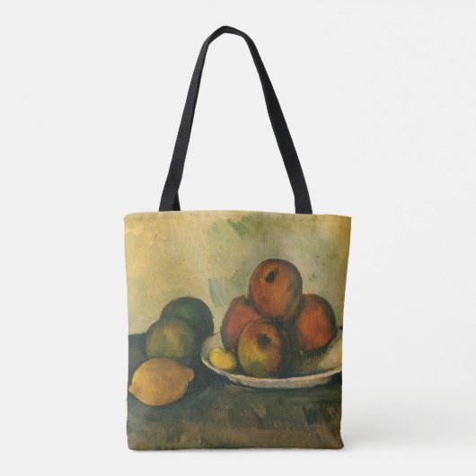 Tote Bag La vie morte avec les pommes par Paul Cezanne (Dos)