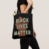 Tote Bag La vie noire importe (De près)