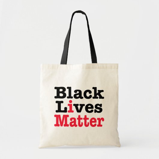 Tote Bag La vie noire importe (Devant)