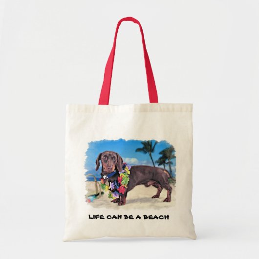 TOTE BAG LA VIE PEUT ÊTRE UNE PLAGE (Devant)