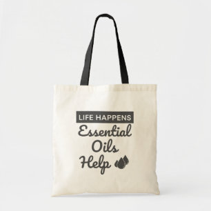 Tote Bag La vie se passe : Huiles essentielles Aide 2 côtés
