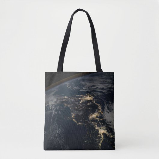 Tote Bag La Ville Éclairait Le Japon La Nuit. (Devant)