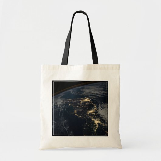 Tote Bag La Ville Éclairait Le Japon La Nuit. (Devant)