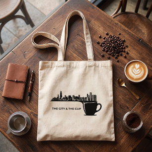 Tote Bag La ville et la tasse Chicago Skyline