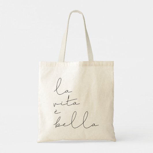 Tote Bag La vita è bella (Dos)