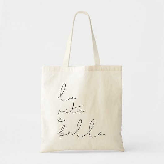Tote Bag La vita è bella (Devant)