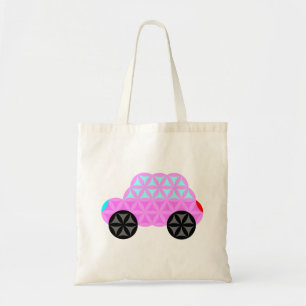 Tote Bag La Voiture De Vie - Formes Sacrées A3.Rose.