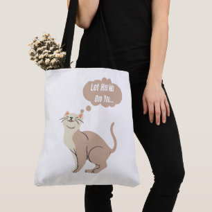 Tote Bag laat haar tegen je aan wrijven