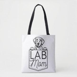 Tote Bag "Lab Mom" Peek-a-Boo Premium Fourre-tout
