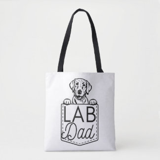 Tote Bag "Lab Papa" Peek-a-Boo Premium Fourre-tout