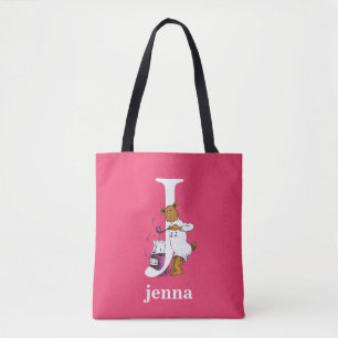Tote Bag L'ABC de Dr Seuss : Lettre J - Blanc   Ajoutez vot