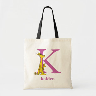 Tote Bag L'ABC de Dr Seuss : Lettre K - Violet   Ajoutez vo
