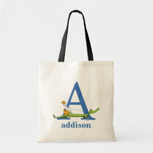 Tote Bag L'ABC du Dr Seuss : Lettre A - Bleu   Ajoutez votr