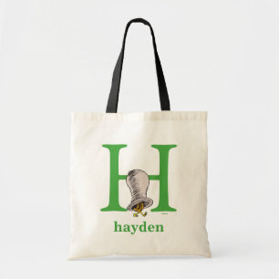 Tote Bag L'ABC du Dr Seuss : Lettre H - Vert   Ajoutez votr