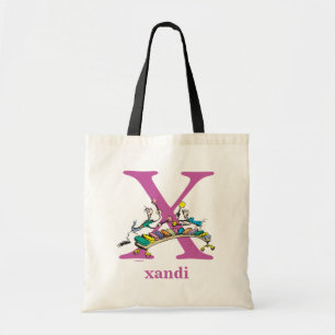 Tote Bag L'ABC du Dr Seuss : Lettre X - Violet   Ajoutez vo