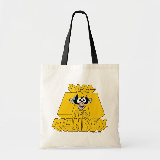Tote Bag Laboratoire de Dexter - Composez M pour singe (Devant)