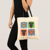 Tote Bag Laboratoire noir (Devant (produit))