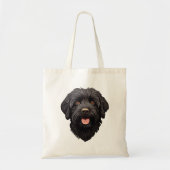 Tote Bag Labradoodle Chien noir (Devant)