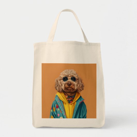 Tote Bag Labradoodle élégant (Devant)
